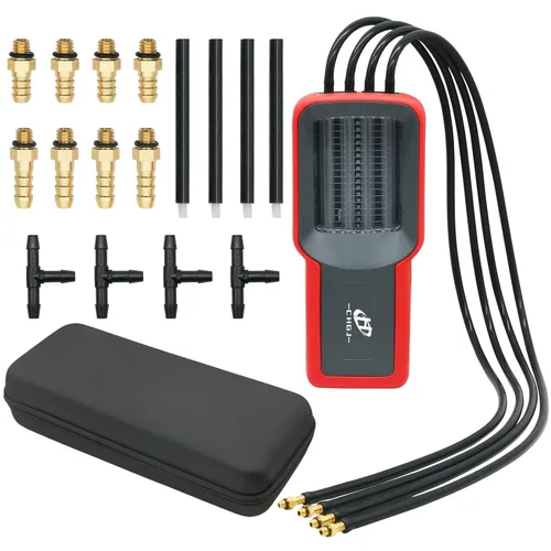 Sincronizador universal de carburador de 4 cilindros para motocicleta, indicador de balanceo de carburador, compatible con 3 cilindros y 2 cilindros