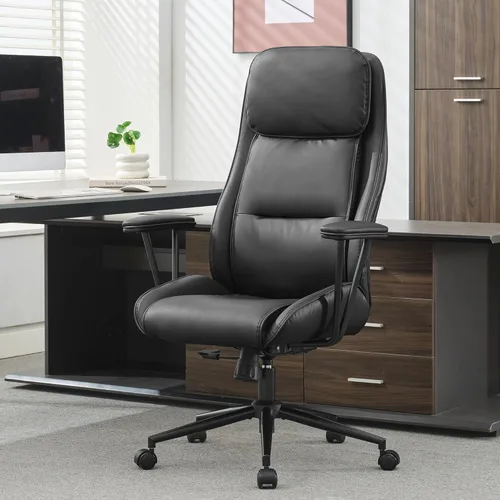 Miniatura 9 de Silla de escritorio de oficina con respaldo alto, silla de oficina ergonómica reclinable, moderna silla giratoria para computadora, sillas de sala