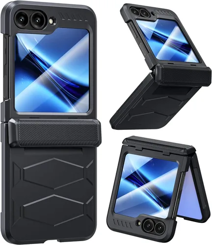 Miniatura 11 de Funda para Samsung Z Flip 4: [Protección completa de bisagra] Funda delgada para teléfono con protección de pantalla incorporada, protección