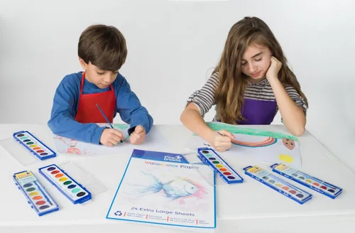 Miniatura 4 de 108 hojas de tamaño jumbo (11 x 16 pulgadas) de papel de arte para niños. Ideal como papel de acuarela, pintura de dedos, dibujo y garabatos, papel