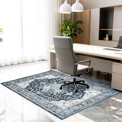 Miniatura 19 de Tapete para silla de oficina para piso de baldosas de madera dura, 36"x48" protector de alfombra antideslizante debajo del escritorio para tapete