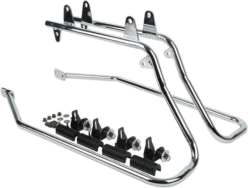 Miniatura 6 de Alforjas rígidas con soportes de conversión cromados para Harley Davidson 1984-2017 Softail Modelos FLST FLSTC FLSTF FLSTN FLSTS modelos Negro