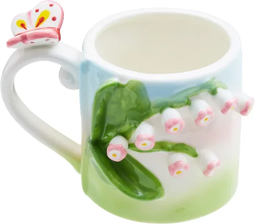 Miniatura 13 de Taza de cerámica de Narval con animal 3D oculto en el interior, taza de 12 oz con figura de dibujos animados hecha a mano, linda taza sorpresa