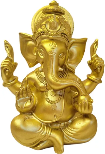 Estatua de Dios indio, Señor Ganesha, estatua de elefante hindú, esculturas de Buda de ídolo Ganpati, regalo hindú, templo para el hogar,