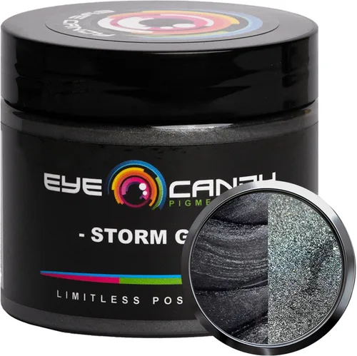 Miniatura 17 de Eye Candy Pigments - Polvo de mica gris de alta calidad, color gris fósil (1.76 oz), para epoxi, resina, jabón, pintura, carpintería, vertido