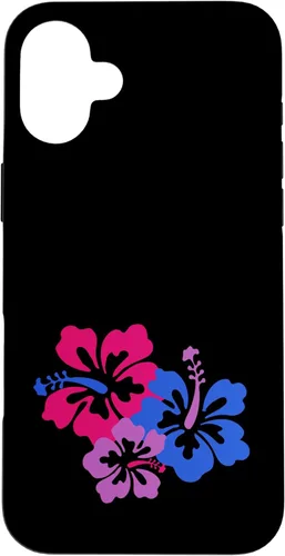Miniatura 22 de Funda para iPhone 13 Pro Bisexual Bi Pride Sutil Hibiscus Flower Hawaii LGBT LGBTQ