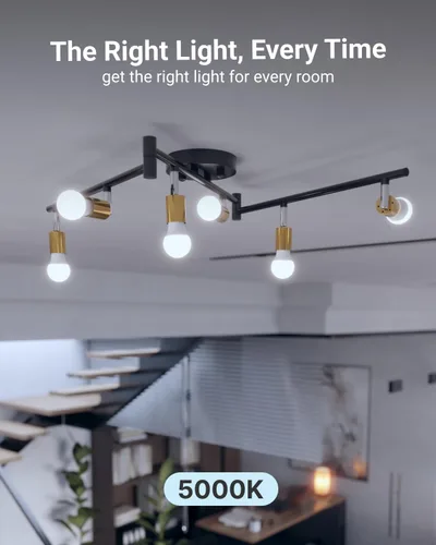 Miniatura 5 de Sunco - Paquete de 10 bombillas LED GU24 A19, 2 puntas, 800 LM, 9 W (equivalente a 60 W), luz diurna de 5000 K, regulable, base de pines GU24 Twist