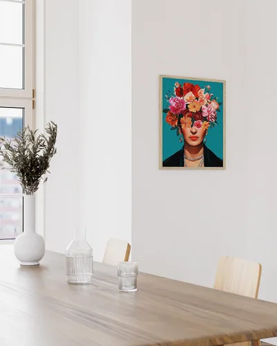 Miniatura 5 de HAUS AND HUES Frida Kahlo - Arte de pared - Póster feminista inspirador, obra de arte mexicana chicana, impresión empoderadora para el hogar
