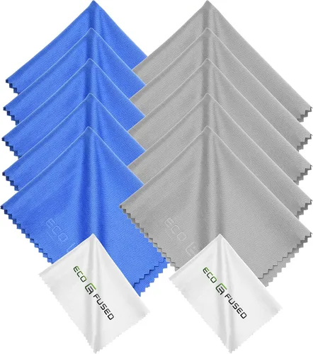 Miniatura 8 de Eco-Fused Paños de limpieza de microfibra, paquete de 40 (6 x 7 pulgadas) para limpiar lentes, anteojos, lentes de cámara, tabletas, teléfonos