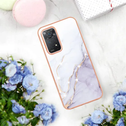 Miniatura 4 de Compatible con Xiaomi Redmi Note 11 Pro Case Marble Case Silicone, Xiaomi Redmi Note 11 Pro Funda de silicona a prueba de golpes delgada antihuellas