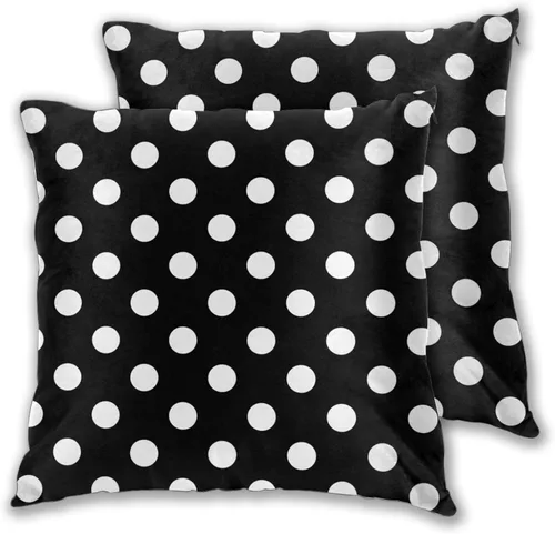 Miniatura 9 de Juego de 2 fundas de almohada cuadradas de Acción de Gracias, hojas de arce otoñales, fundas protectoras para sofá con cremallera oculta, 16 x 16
