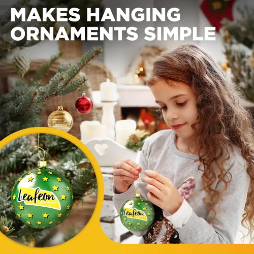 Miniatura 4 de Leafeon Paquete de Ganchos para Adornos Navideños - Colgador de Adornos para Navidad - Ganchos Esenciales para Colgadores de Adornos