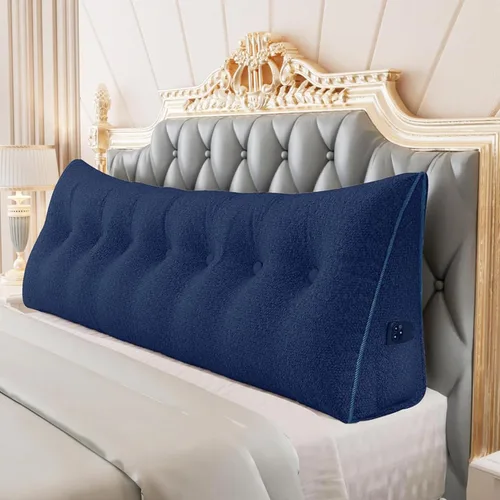 Miniatura 32 de Almohada de Cuña Engrosada de 10 libras para Cabecero Posicionador Corporal Almohada de Cuña para Cama Soporte de Respaldo Almohada Triangular