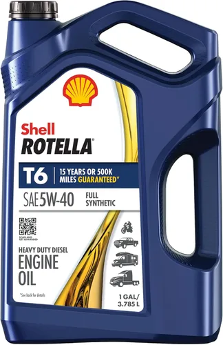 Miniatura 15 de Aceite de motor Shell Rotella T6 totalmente sintético 5W-40, 1 galón (paquete de 3)
