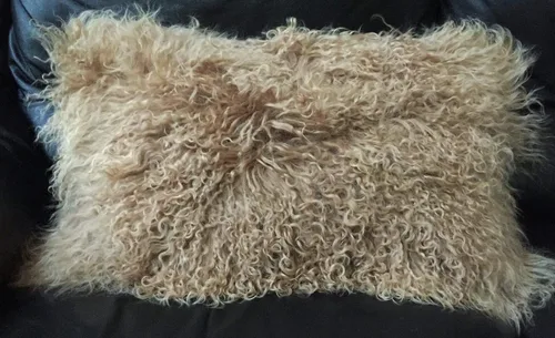Miniatura 9 de Seek4comfortable 2 fundas de almohada de piel de cordero tibetano mongol, funda de cojín blanca, 12 x 20 pulgadas Blanco