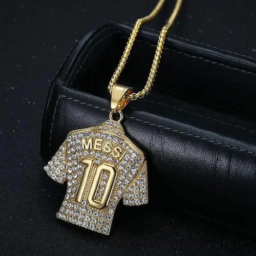 Miniatura 5 de Colgante de jersey de fútbol 10, collar de jersey de fútbol número 10 para hombres, collar de fútbol número 10, collar de fútbol americano número