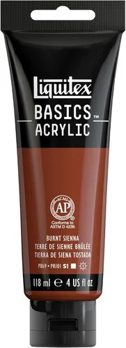 Miniatura 135 de Liquitex BASICS Pintura Acrílica, Botella de 400ml (13.5 oz), Blanco Titanio Titanio Blanco