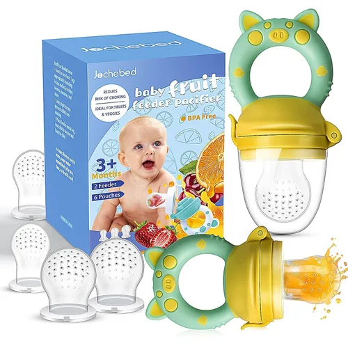 Miniatura 9 de Chupete alimentador de frutas para bebés, chupetes de dentición fresca, juguete mordedor de dentición de frutas para bebés de 3 a 24 meses, 6 bolsas