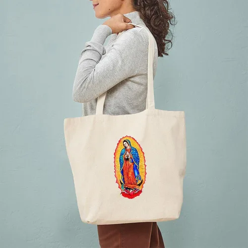 Miniatura 2 de CafePress Hail Mary Tote Bag Bolsa de lona natural, bolsa de compras reutilizable