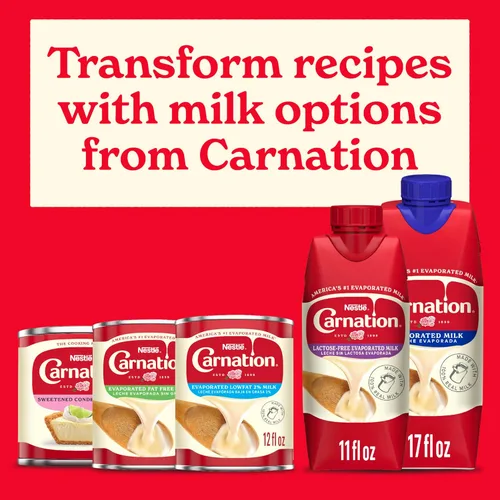 Miniatura 5 de Nestlé Carnation Leche Evaporada Sin Lactosa, con Vitamina D Agregada, Leche en Ladrillo, Leche Evaporada, Pack de 8