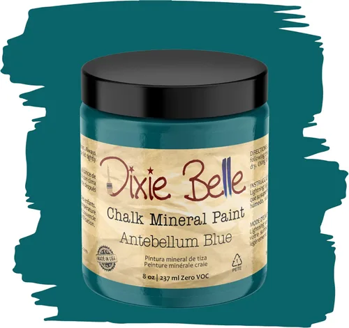 Miniatura 282 de Dixie Belle Paint Company - Pintura con acabado de tiza para muebles, color negro (Caviar), 1 galón, 128 fl oz, pintura mineral color rosa intenso