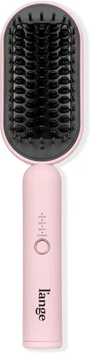 L'ANGE HAIR Mane Pass Cepillo Alisador Caliente | Cepillo Alisador de Cabello con Cerdas de Cerámica y Tecnología de Iones Negativos | Temperatura