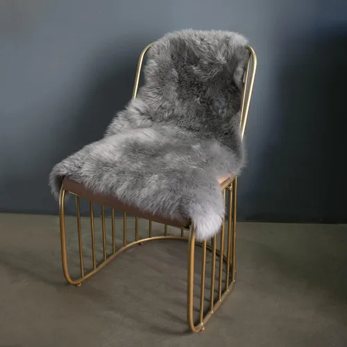 Miniatura 8 de MH MYLUNE HOME Alfombra de Piel de Oveja Genuina, Manta de Piel de Oveja Natural de Nueva Zelanda, Funda Lujosa y Esponjosa para Asiento/Silla