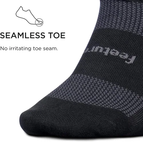 Miniatura 3 de Feetures Calcetines tobilleros ultraligeros de alto rendimiento, calcetines invisibles para mujeres y hombres con lengüeta en el talón