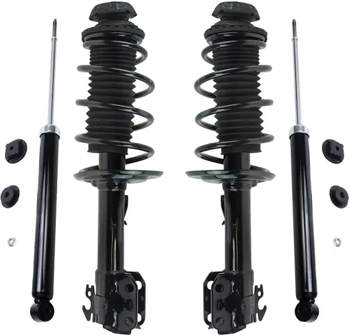 Miniatura 25 de Detroit Axle - Amortiguadores de puntales RWD para Infiniti G35 03-06, 2 amortiguadores traseros, 2 puntales delanteros y muelles helicoidales 2003