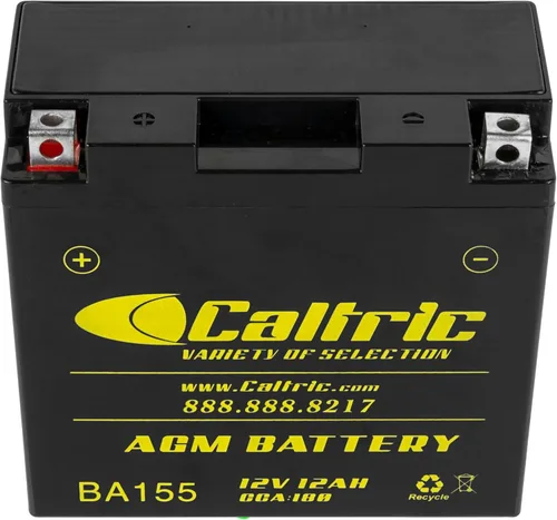 Miniatura 4 de Caltric Agm - Batería compatible con Yamaha Xvs1100A V-Star 1100 Classic 2000-2009