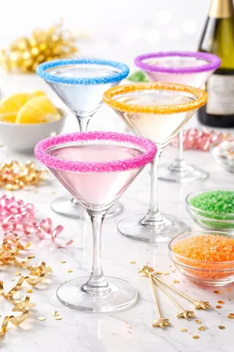 Miniatura 5 de Azúcar para borde de cóctel, colorante natural de frutas y verduras, sin gluten, vegano, sin OMG (sustituto del azúcar de alulosa dorada, 8 onzas)