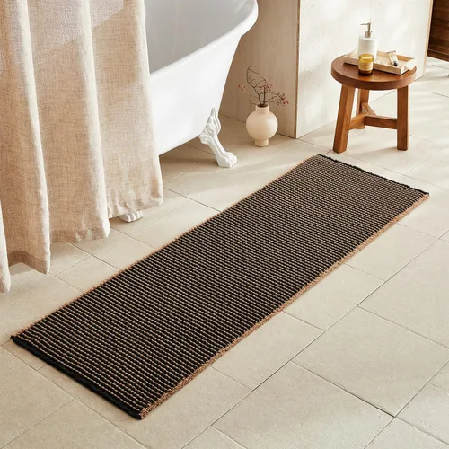 Miniatura 154 de TYUU Tapete de baño estilo gofre, tapete de baño bohemio, antideslizante, lavable, súper absorbente, de secado rápido, bonito tapete de baño