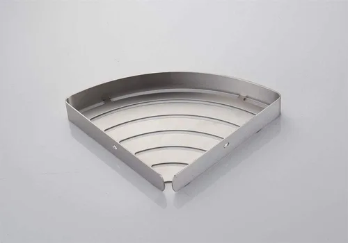 Miniatura 4 de Organizador de ducha de esquina cromada, jabonera de esquina, estante de alambre de latón macizo para ducha interior, soporte de jabón de baño