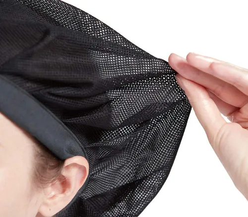 Miniatura 5 de Nanxson 3 gorras de chef CF9060 para servicio de alimentos, redes para el cabello, gorra de malla para cocinar
