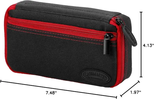 Miniatura 10 de Casemaster Plazma - Estuche para dardos de punta suave y de acero, tiene capacidad para 3 dardos y cuenta con tubo de almacenamiento integrado