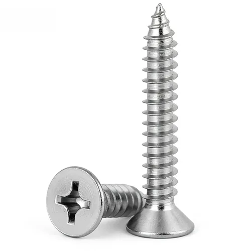 Miniatura 13 de Kit de tornillo y anclaje de madera #4 (420 piezas) – Tornillos autorroscantes Phillips de cabeza plana de acero inoxidable 304 para muebles