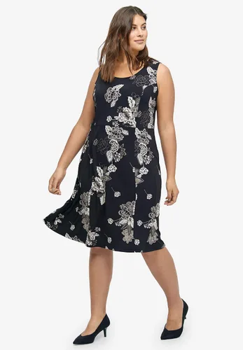 Miniatura 4 de Ellos Vestido de punto ajustado y acampanado para mujer en tallas grandes