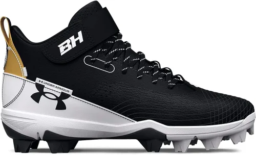 Miniatura 4 de Under Armour Zapato de béisbol unisex Harper 7 Mid Junior de goma moldeada