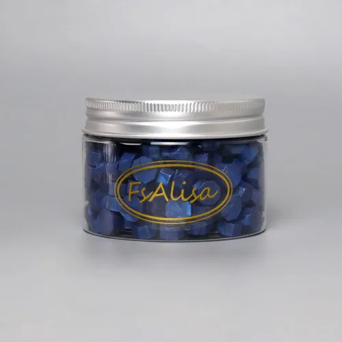 Miniatura 6 de FsAlisa Cuentas de sellado de cera, 200 cuentas octágonas de sellado de cera para sellado de cera, perfectas para adornar invitaciones de boda, Azul