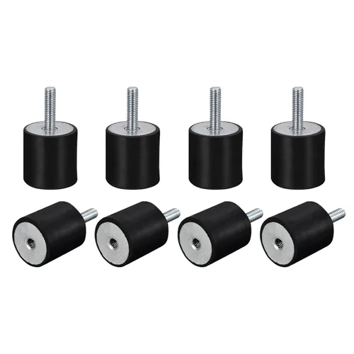 Miniatura 6 de uxcell Soportes de goma, 8 unidades M5 macho/hembra aislador de vibración, amortiguador, para motor de garaje, compresor de aire, bobinas de barco