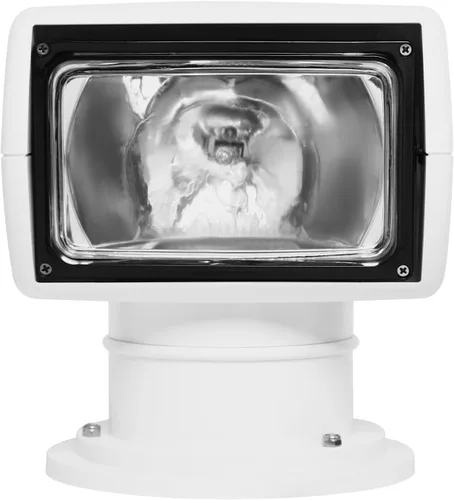 Foco remoto, 100 W, 2500 lm, 3200 K, reflector halógeno, foco marino, foco de 12 V CC para barco, yate, luz marina, 72° arriba/abajo + rotación