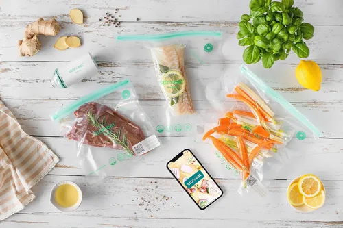 Miniatura 6 de MASTRAD - Stor'eat Smart Bags S - Bolsas reutilizables para Sous Vide - Mantén la comida fresca - Cocina saludable - Juego de 10-8.7 x 8.3 pulgadas