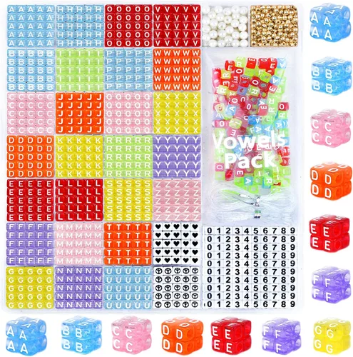 Miniatura 12 de 26 Pcs Chunky Amber Letter Beads, 20mm Jumbo 3D Acrylic Letter Beads, Big Letter Beads for Bracelets, Necklaces, Bagcharms, Shoelaces, Keychains