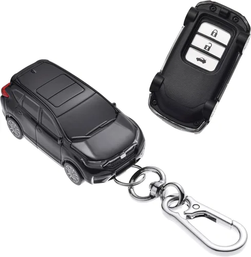 para Funda de Llavero Honda - Estuche de llavero compatible con Honda Accord Civic CRV Pilot Odyssey Passport Llave Remota Inteligente - Negro