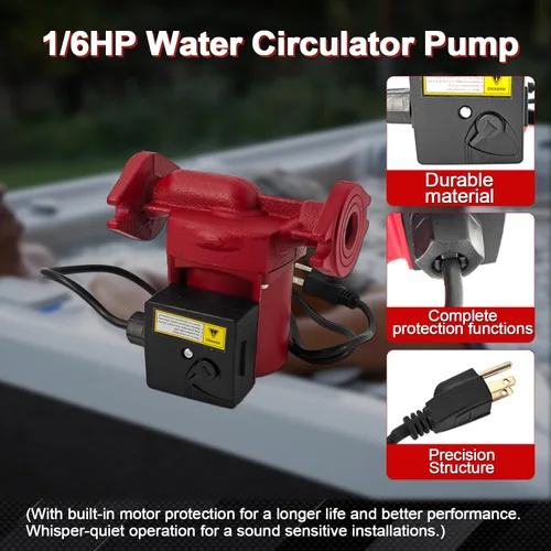 Miniatura 5 de UPS26-99FC 115V 1/6HP Bomba de caldera de bomba de circulación de agua para calefacción radiante, calentamiento hidrónico, calefacción de bobina