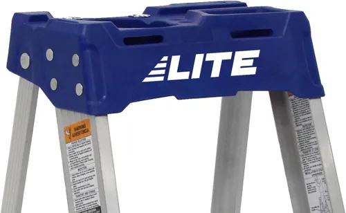 Miniatura 7 de LITE Escalera de aluminio de 4 pies con bandeja de herramientas, capacidad de carga de 250 libras, tipo I, LP-2111-04