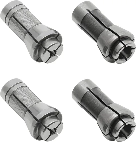 Murtenze Paquete de 4 pinzas para amoladora, adaptador de pinza de sujeción para máquina de pulir, vástagos de pérgolas de 1/4 pulgadas y 1/8