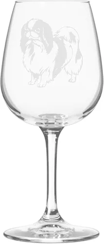 Miniatura 268 de Copa de vino de 12.75 onzas con diseño de perro grabado