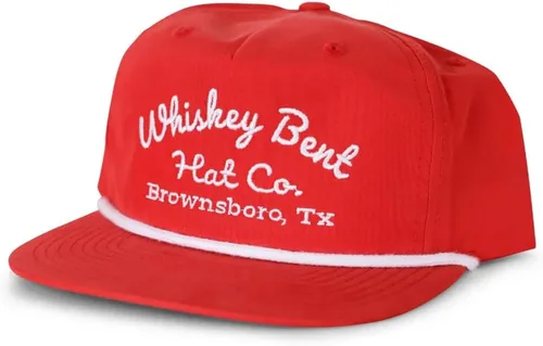 WHISKEY BENT HAT CO. La gorra Frio Snapback de cuerda - Gorra de béisbol vintage, gorra ajustable para exteriores y camionero, talla única para todos