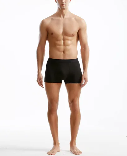 Miniatura 2 de Ropa interior modal para hombre de microfibra sin costuras, calzoncillos bóxer de pierna corta